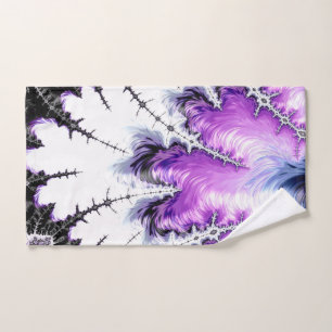 Modern Colorful Gradient Fractal Art Hand Towel
