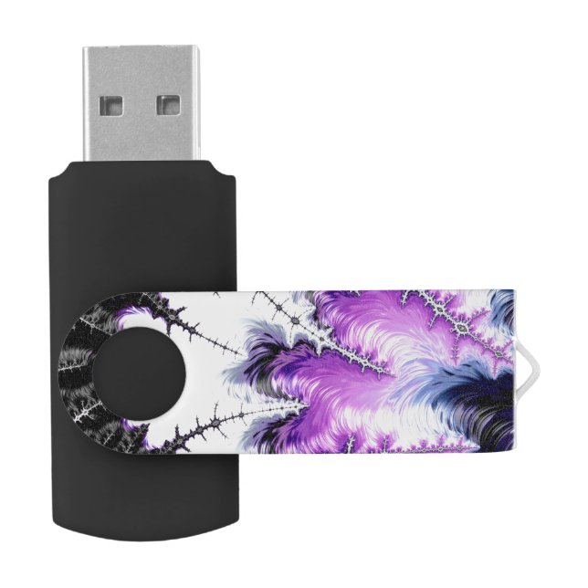 Modern Colorful Gradient Fractal Flash Drive (Opened)