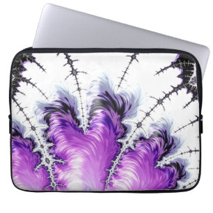 Modern Colorful Gradient Fractal Laptop Sleeve