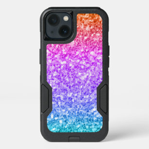 Modern Colorful Gradient Glitter Texture Pattern iPhone 13 Case