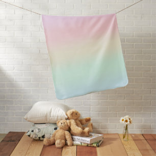 Modern colorful gradient Watercolor Rainbow Baby Blanket