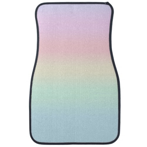 Modern colorful gradient Watercolor Rainbow Car Floor Mat