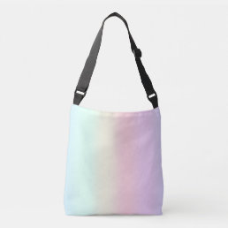 Modern colorful gradient Watercolor Rainbow Crossbody Bag