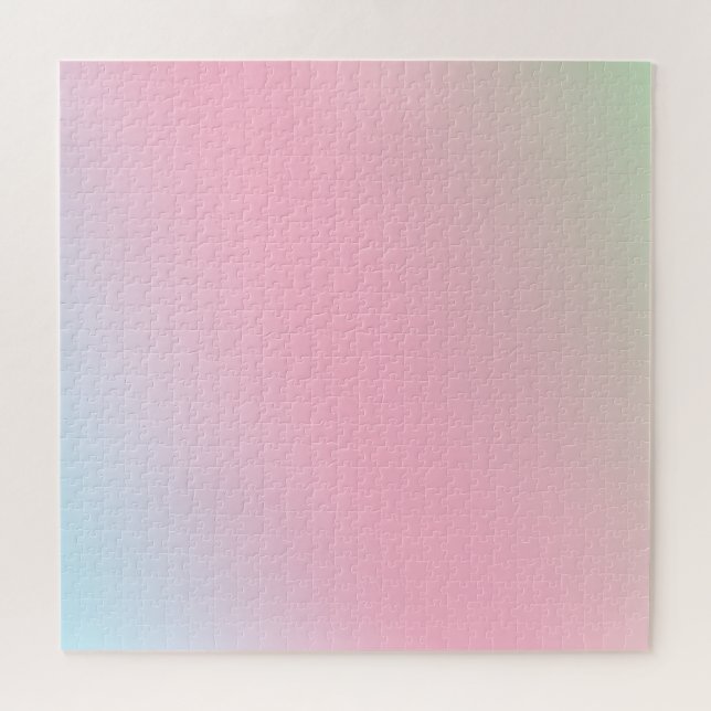 Modern colorful gradient Watercolor Rainbow Jigsaw Puzzle (Horizontal)