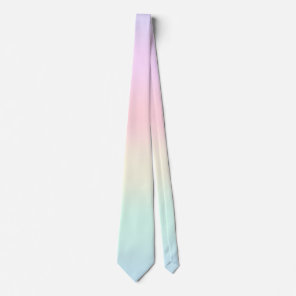 Modern colorful gradient Watercolor Rainbow Neck Tie