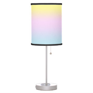 Modern colorful gradient Watercolor Rainbow Table Lamp