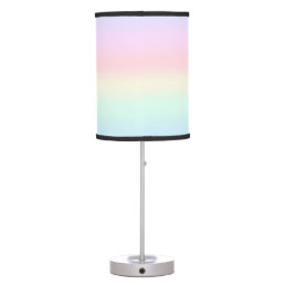 Modern colorful gradient Watercolor Rainbow Table Lamp