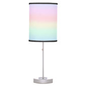 Modern colorful gradient Watercolor Rainbow Table Lamp (Front)