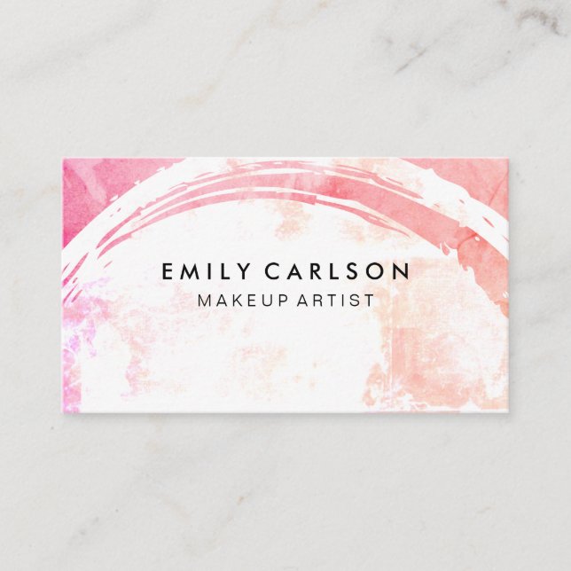 Modern Colorful Grunge Business Card (Front)