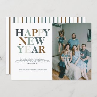 Modern Colorful Happy New Year 2025 Photo 