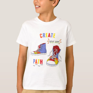 Modern colorful hipster sneakers T-Shirt