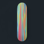 Modern Colorful Holographic Boarder Skateboard<br><div class="desc">Modern holographic looking multicolor deck board for your favorite street skater who surfs the sidewalk or hit the pipes. Unique looking deck for any skate boarder.</div>