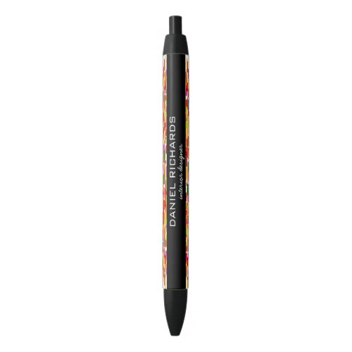 Modern Colorful Interior Designer Branding Black Ink Pen