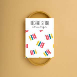Modern Colorful Interior Designer Business Card