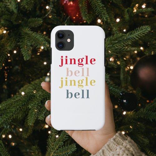 Modern Colorful Jingle Bell Jingle Bell iPhone 11 Case