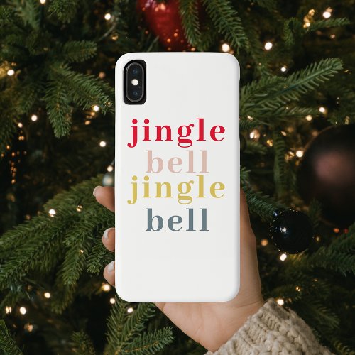 Modern Colorful Jingle Bell Jingle Bell iPhone XS Max Case