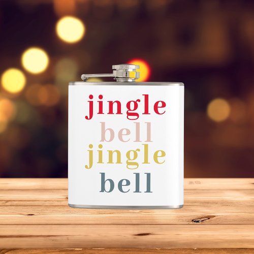 Modern Colorful Jingle Bell Jingle Bell Flask