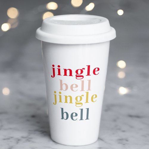 Modern Colorful Jingle Bell Jingle Bell Paper Cups