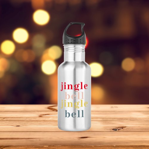 Modern Colorful Jingle Bell Jingle Bell Stainless Steel Water Bottle