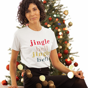 Modern Colorful Jingle Bell Jingle Bell T-Shirt
