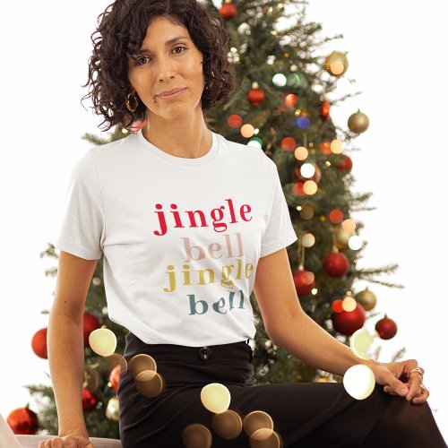 Modern Colorful Jingle Bell Jingle Bell T_Shirt