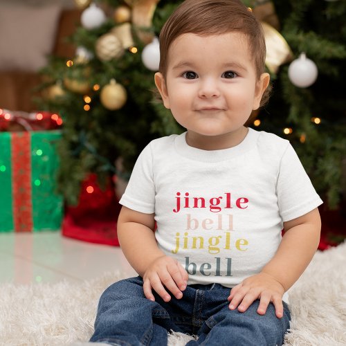 Modern Colorful Jingle Bell Jingle Bell Toddler T_shirt