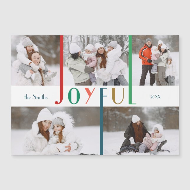 Modern Colorful Joyful Typography 5-Photo  (Front)