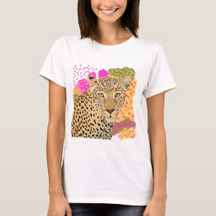 Modern Colorful Leopard Design T-Shirt