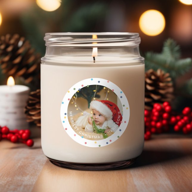 Modern Colorful Lights Photo Classic Round Sticker (Modern Colorful Lights Photo Classic Round Sticker)