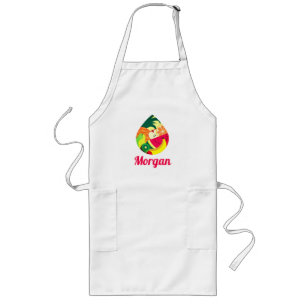   Modern Colorful Logo Add Your Company Name Fruit Long Apron
