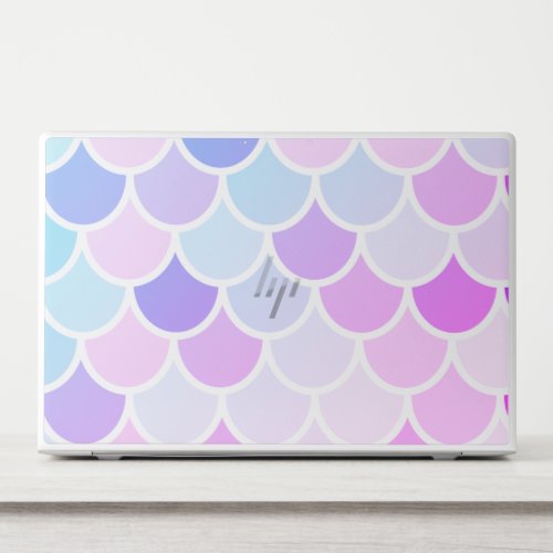 Modern Colorful Lovely Mermaid Seamless Pattern HP Laptop Skin