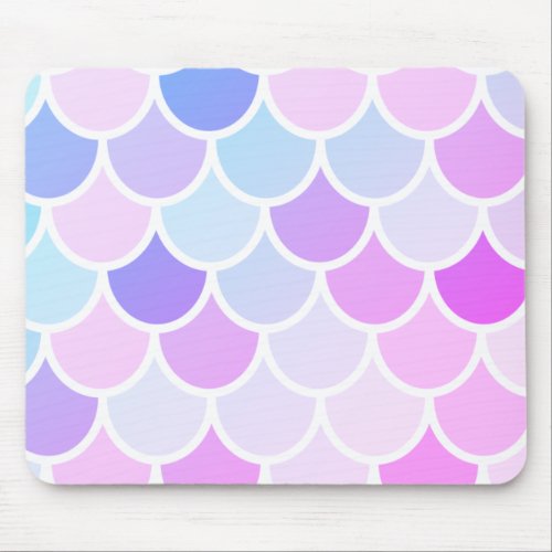 Modern Colorful Lovely Mermaid Seamless Pattern Mouse Pad