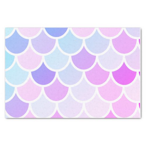 Modern Colorful Lovely Mermaid Seamless Pattern Tissue Paper