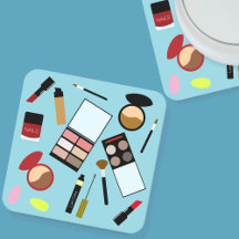Modern Colorful Makeup Artist Tools Beauty Coaster