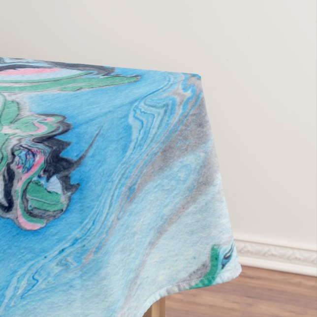 Modern Colorful Marble Stone Tablecloth (In Situ)