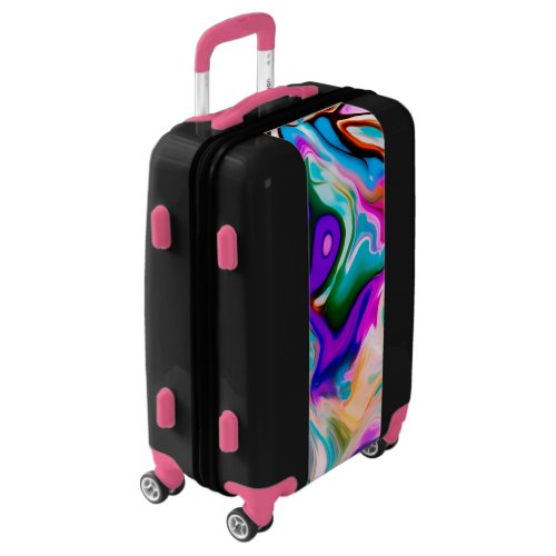 Modern Colorful Marble Swirls Luggage
