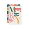 Modern Colorful “Merry & Bright” Retro Typography