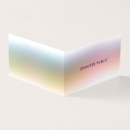 Modern Colorful Minimalist Elegant Simple Template Business Card