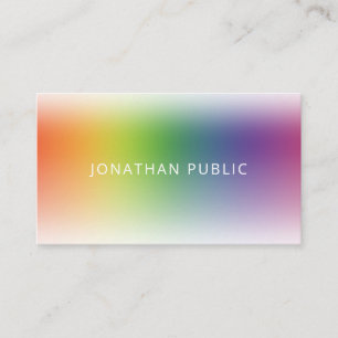 Modern Colorful Minimalistic Elegant Template Business Card