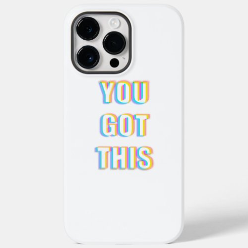  Modern Colorful Neon You Got This Quote  Design Case_Mate iPhone 14 Pro Max Case