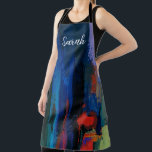 Modern Colorful Paint Brush Abstract Custom Gifts Apron<br><div class="desc">Introducing our vibrant and stylish Modern Colorful Paint Brush Abstract Custom Gifts Apron, the perfect fusion of functionality and artistry! Whether it's for a birthday celebration, Mother's Day surprise, thoughtful gift for grandma or auntie, or a special token for a beloved couple or newlyweds, this apron promises to delight with...</div>