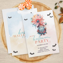 Modern Colorful Pastel Blue Wizard Halloween Party