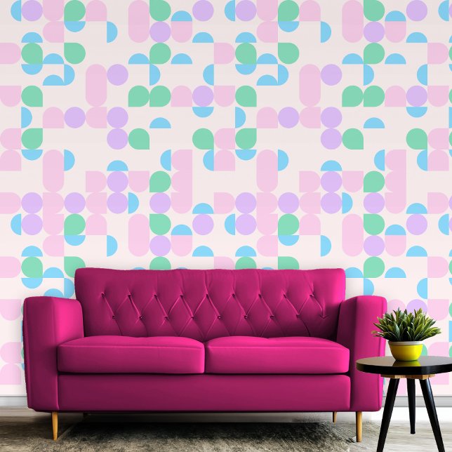 Modern Colorful Pastel Shape & Pattern for Room Wallpaper (Modern Colorful Pastel Shape & Pattern for Room Wallpaper)