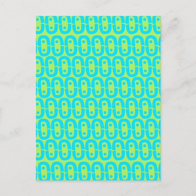 modern colorful pattern announcement postcard (Front)
