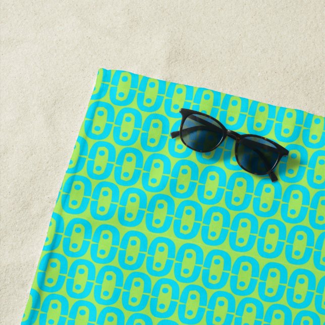 modern colorful pattern beach towel (In Situ)