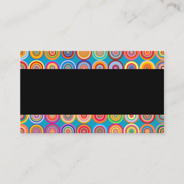 modern colorful pattern business card template (Front)