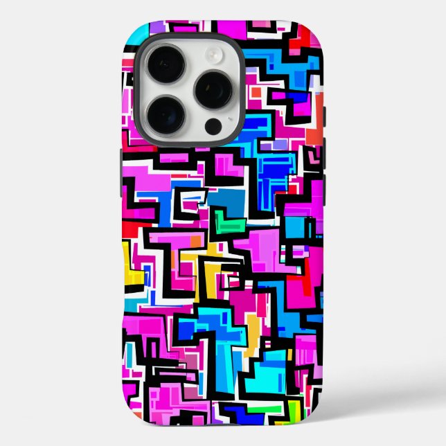 Modern Colorful Pattern Design Case-Mate iPhone Case (Back)