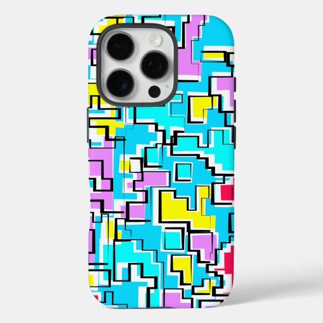 Modern Colorful Pattern Design Case-Mate iPhone Case (Back)