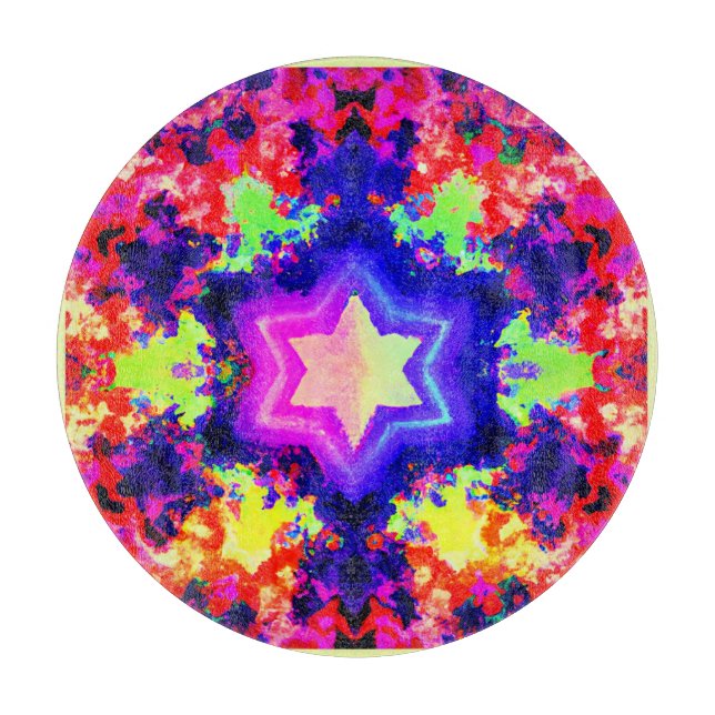 Modern Colorful Pattern Design Cutting Board (Front)