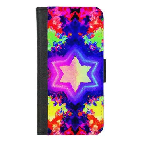 Modern Colorful Pattern Design iPhone 87 Wallet Case